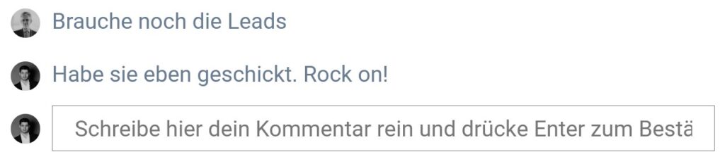 Kommentare zu den OKR bei getimpulse