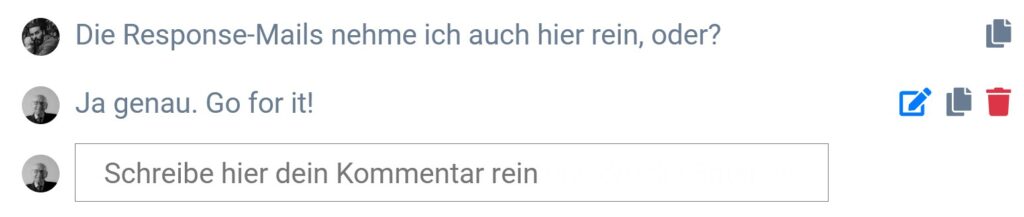 Kommentare zu den OKR bei getimpulse